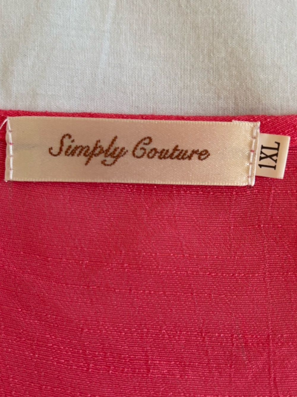 Simply Couture Coral Crinkle Duster Cardigan XL Boho Resort Beachy Layer - Picture 9 of 10